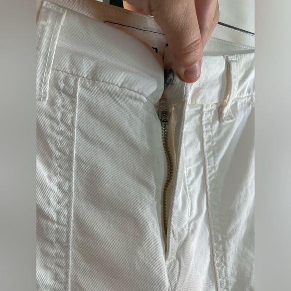 NWT FRANK & EILEEN BLACKSTONE CHALK CROP UTILITY PANTS WOMEN'S SIZE 0 US $298 - Picture 7 of 12